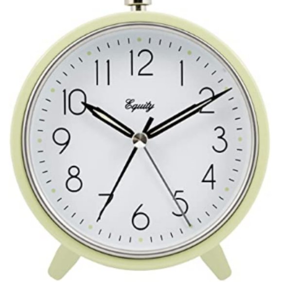 NWOT ⭐️ Equity by La Crosse Quartz Metal Alarm Clock - Picture 1 of 12